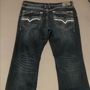 Like New. Salvage MAYHEM Jeans. Buckle. Size 36R.